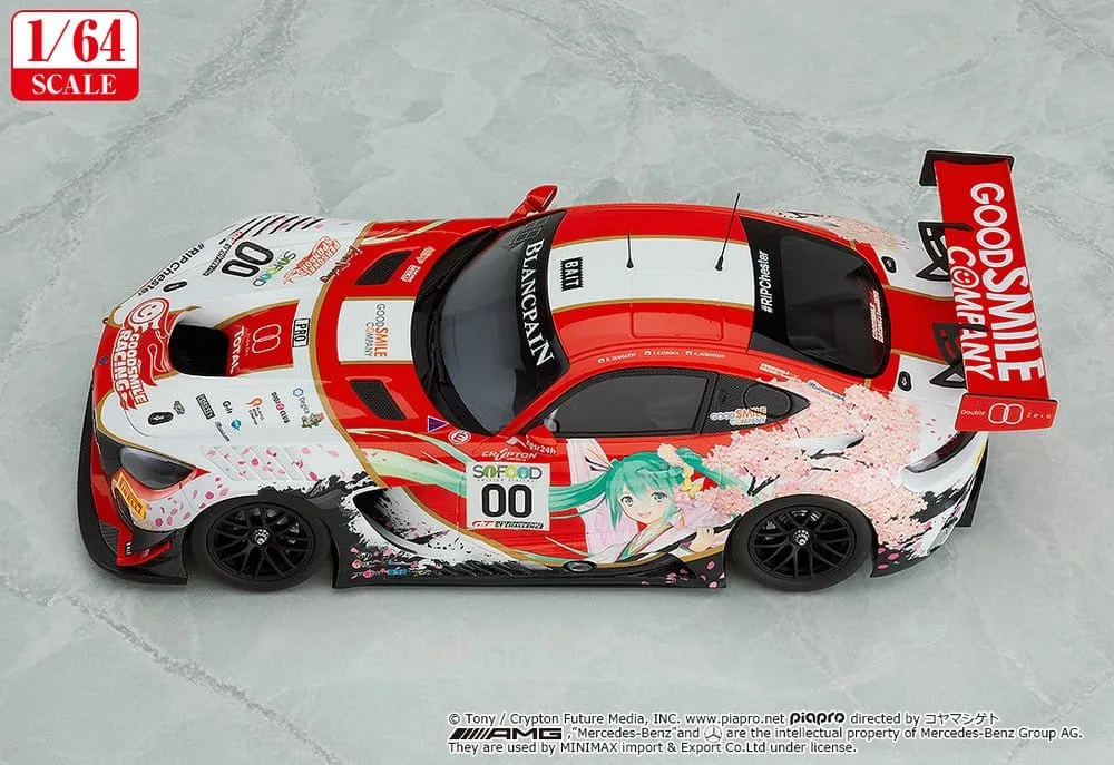 Hatsune Miku GT Project Vehicle 1/64 AMG 2017 SPA24H Ver. 7 cm